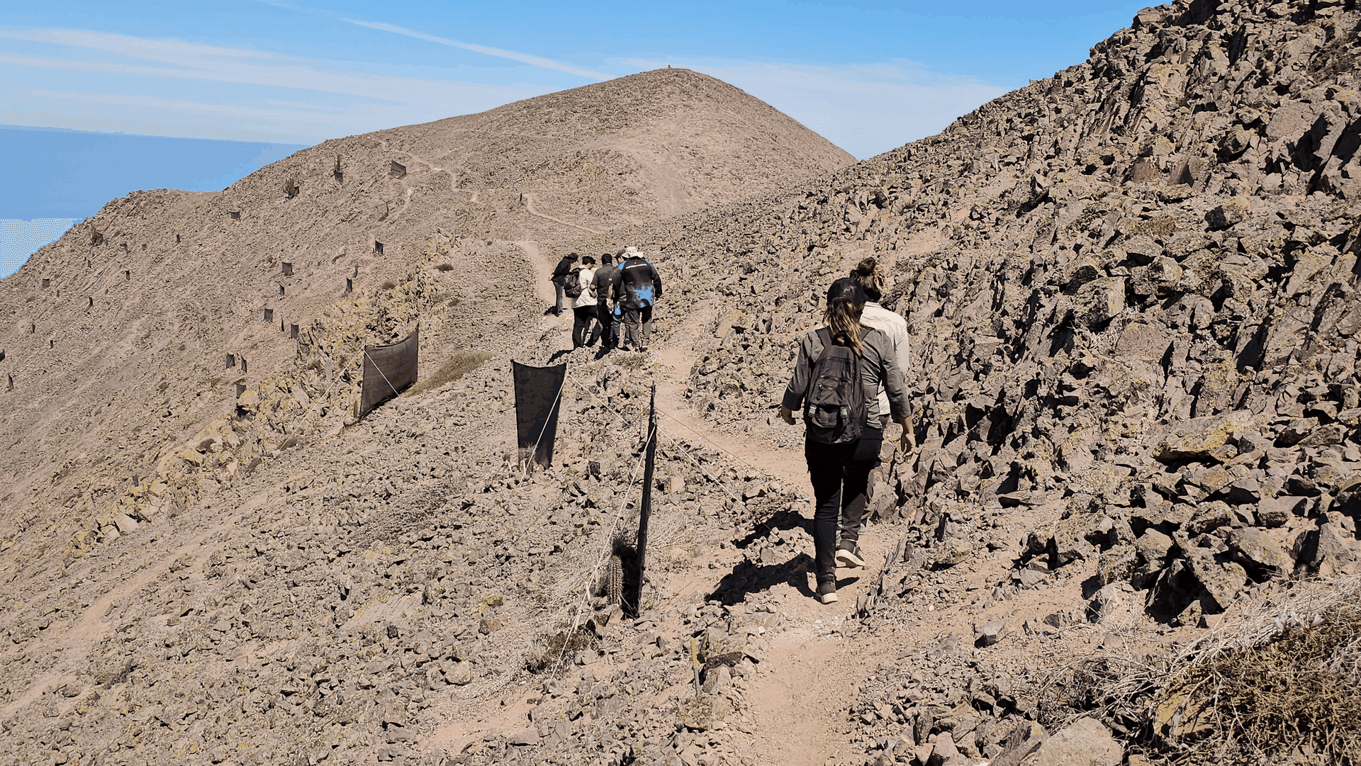 Sendero hacia el Santuario de la Naturaleza Punta Gruesa