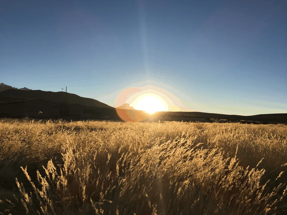 Amanecer en Isluga